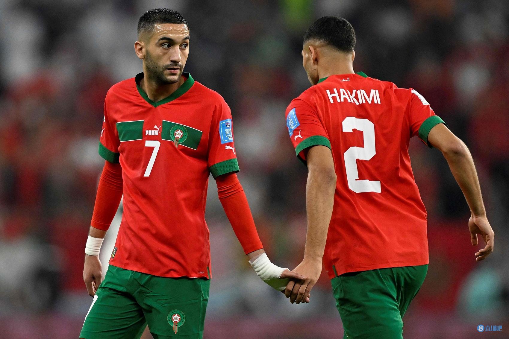 摩洛哥本届赛事比赛时长已达7小时，仍未有对手球员攻破他们大门